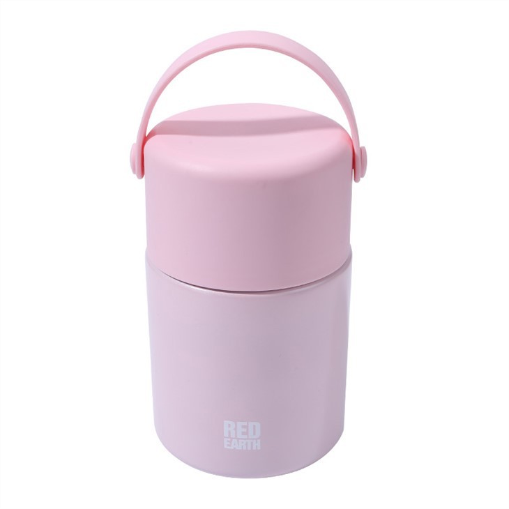 Pote de garrafa térmica de sopa com colher dobrável